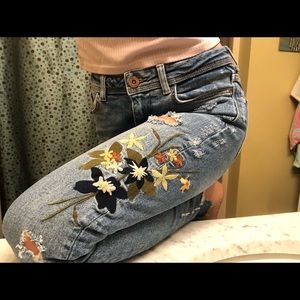 Embroidered jeans